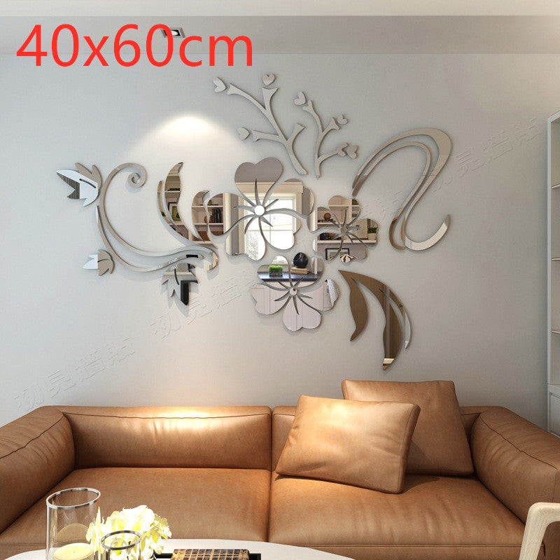 3D Mirror Acrylic Wall Stickers