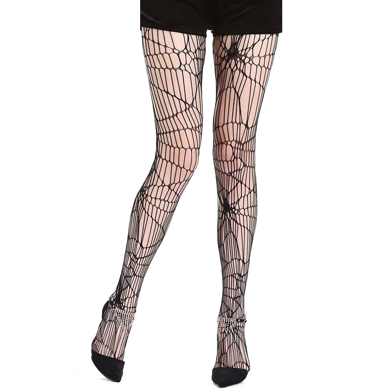 Spider Web Halloween Tights