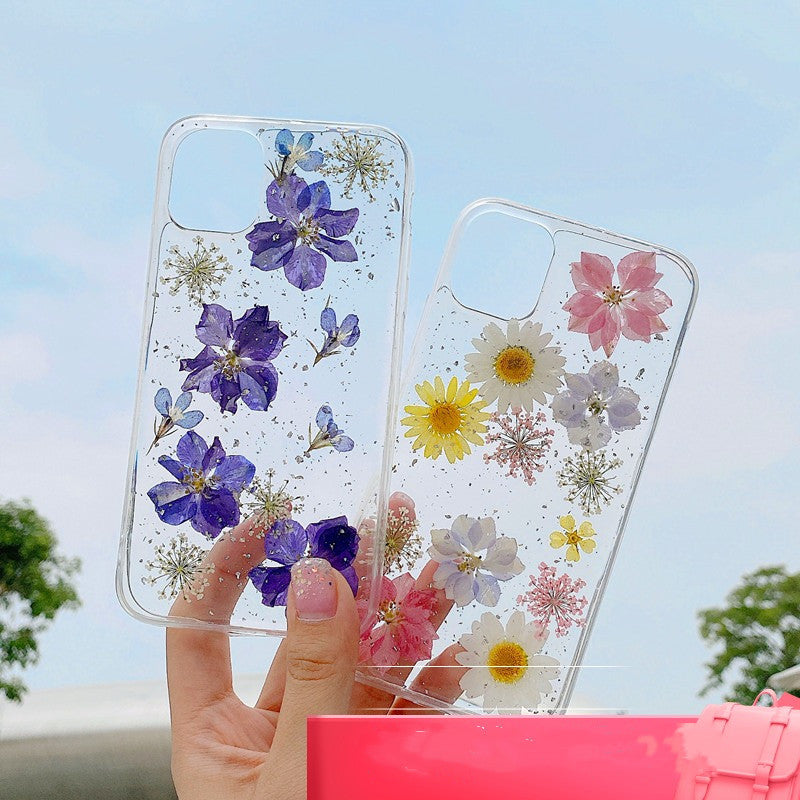 Real Pressed Daisy iPhone Case