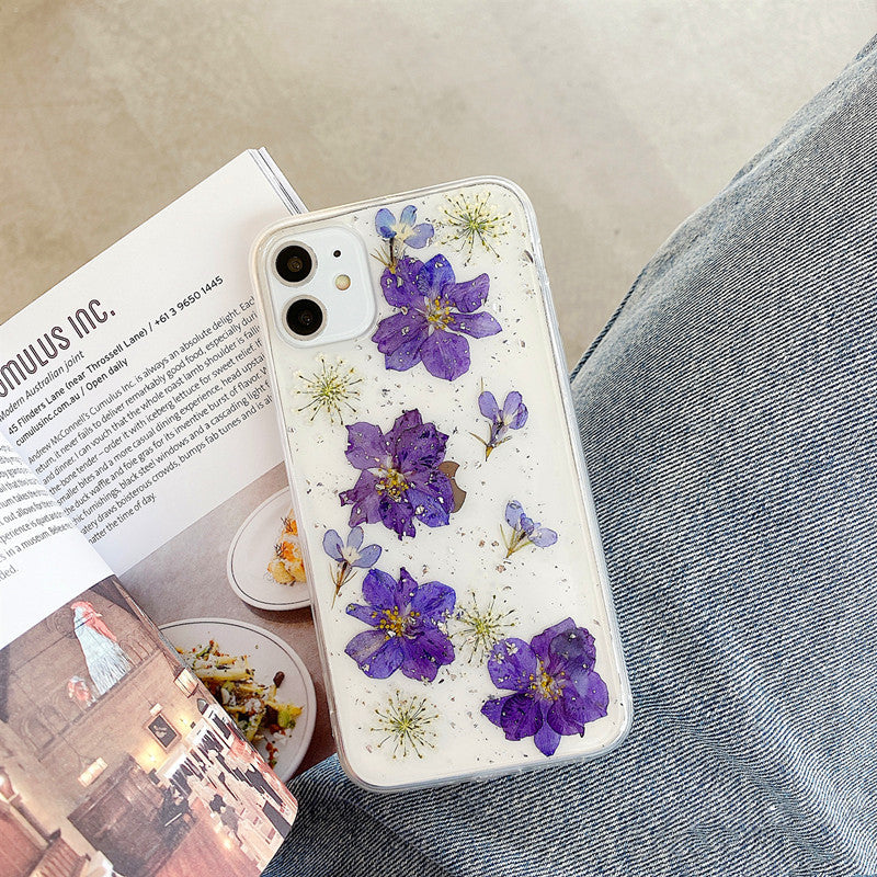 Real Pressed Daisy iPhone Case