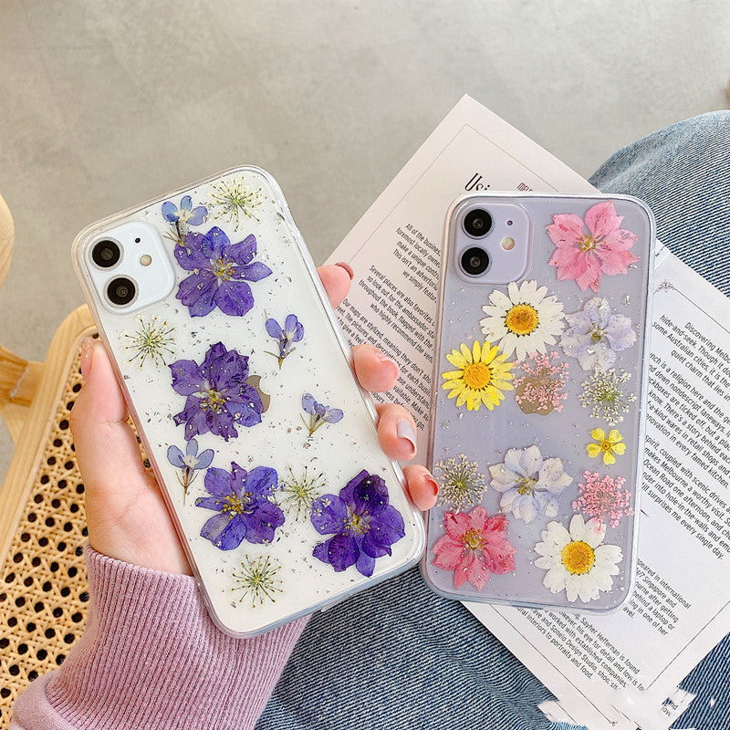 Real Pressed Daisy iPhone Case