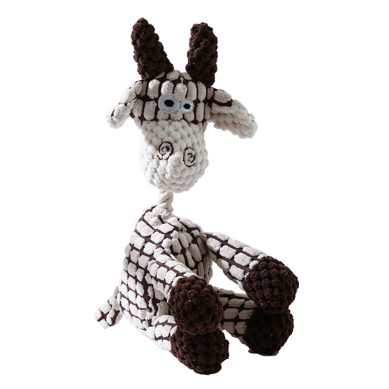 Squeaky Corduroy Plush Dog Toys