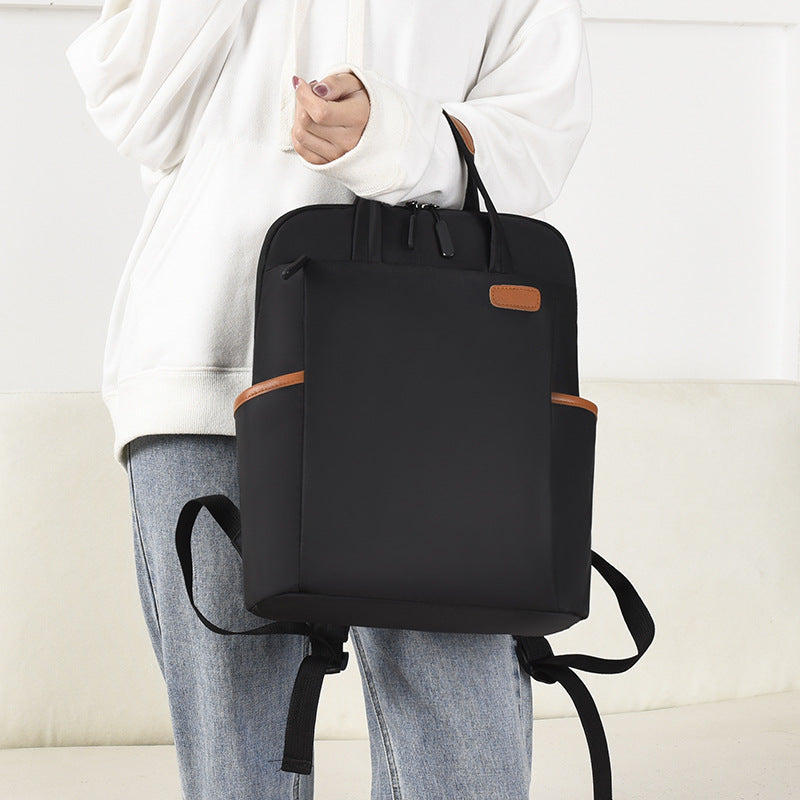 Water-Resistant Canvas Laptop Backpack (15.6 in)