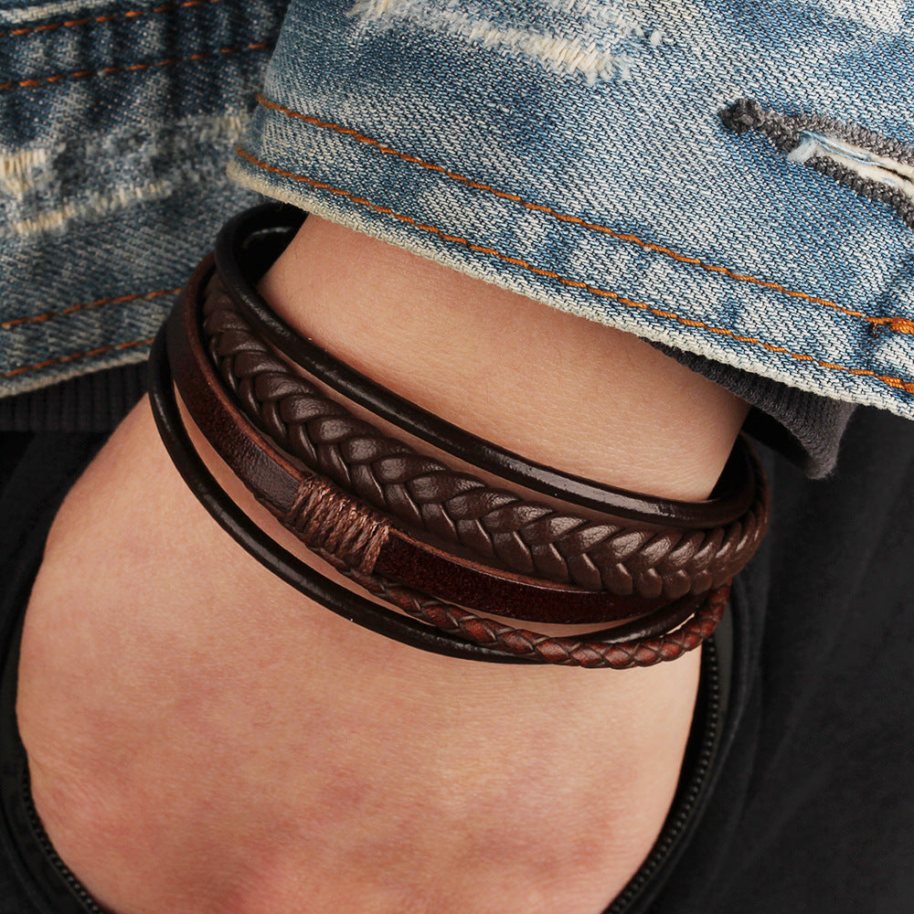 Men's Genuine Leather Bracelet
