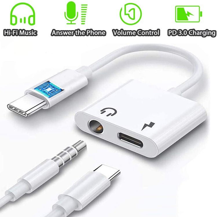 USB-C to 3.5 mm Headphone Adapter