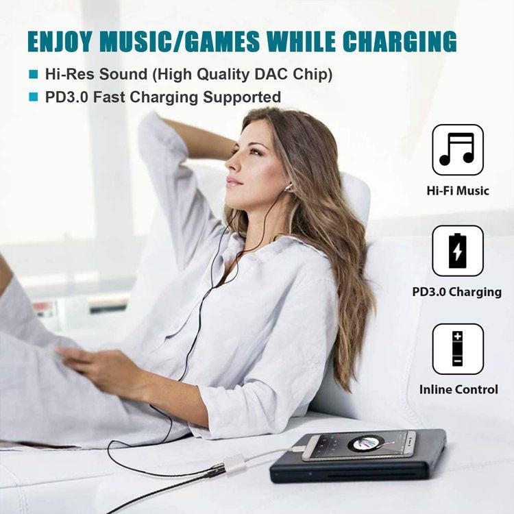 USB-C to 3.5 mm Headphone Adapter