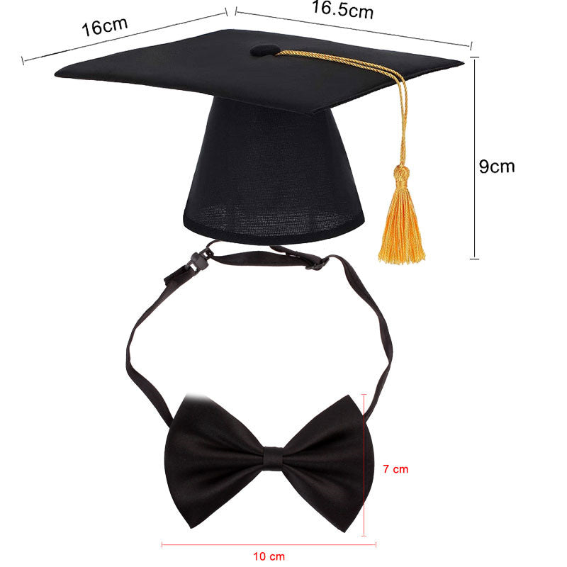 Pet Graduation Cap & Bow Tie
