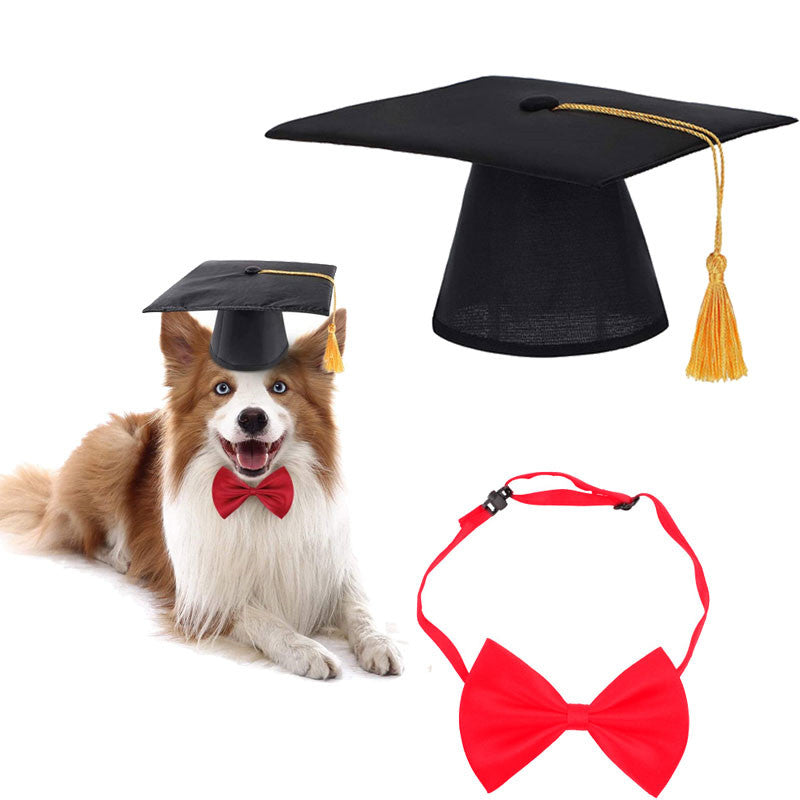 Pet Graduation Cap & Bow Tie