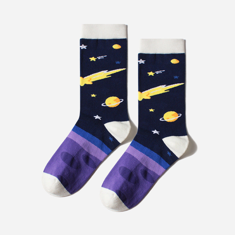 Outer Space Crew Socks
