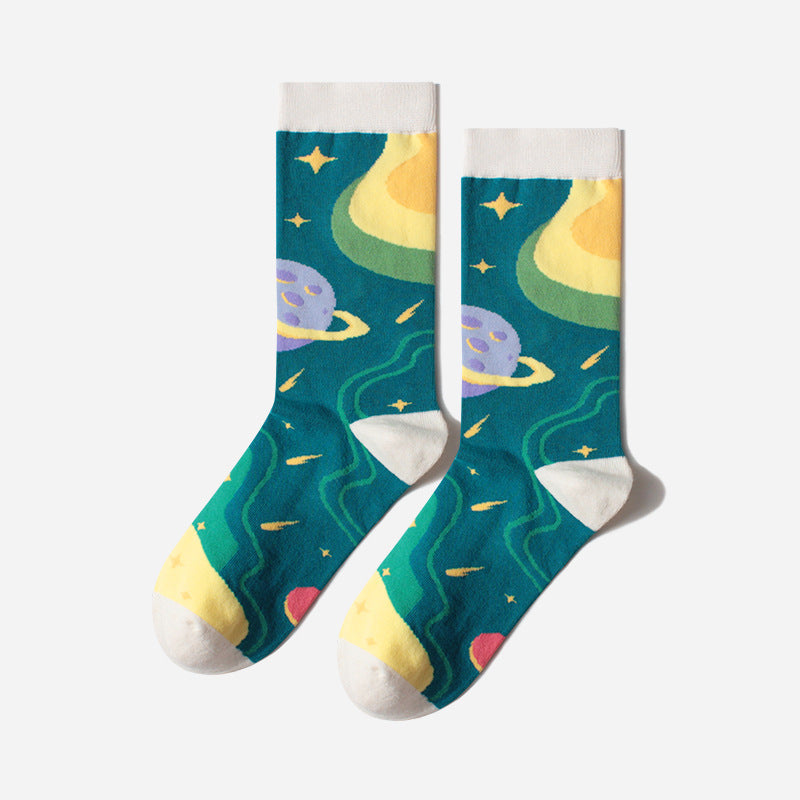 Outer Space Crew Socks