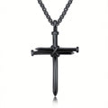 Men's Nail Cross Pendant Necklace