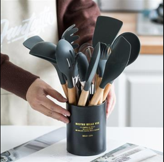 Silicone Spoon & Spatula Set