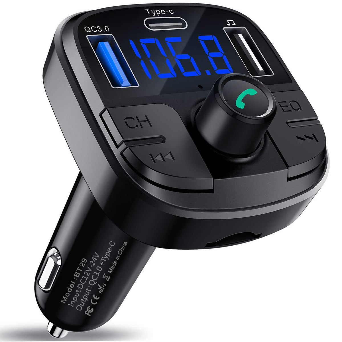 Bluetooth FM Transmitter Car Charger