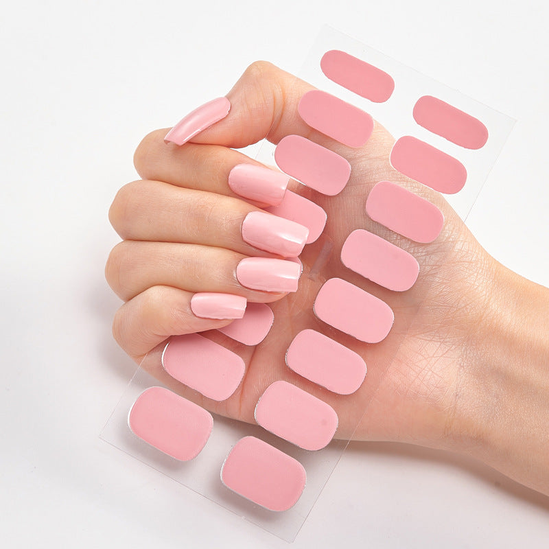 Solid Color Nail Polish Stickers