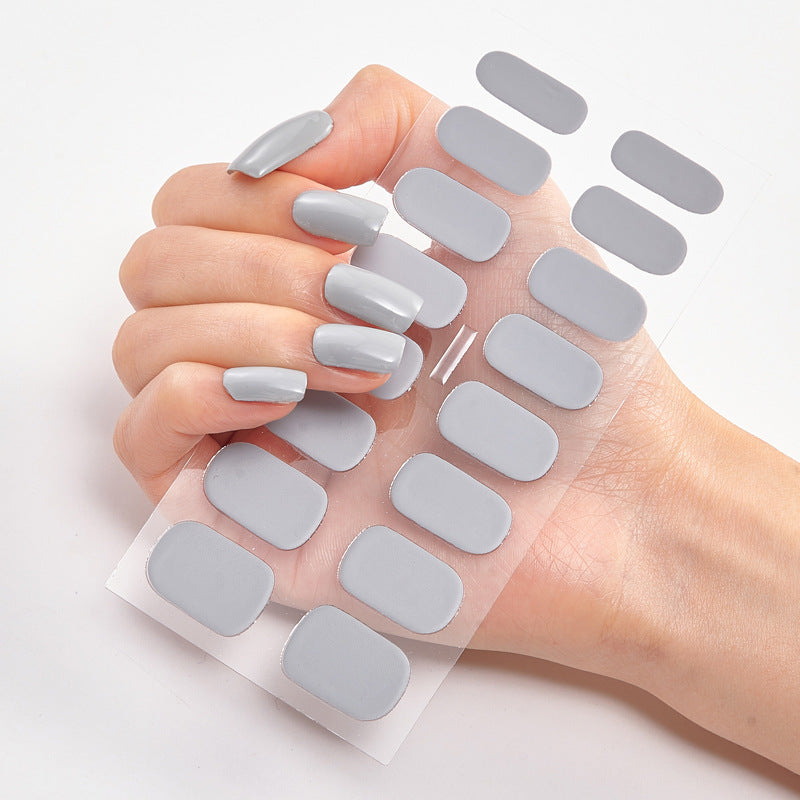 Solid Color Nail Polish Stickers