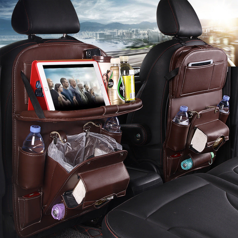 Faux Leather Seat-Back Car Organizer