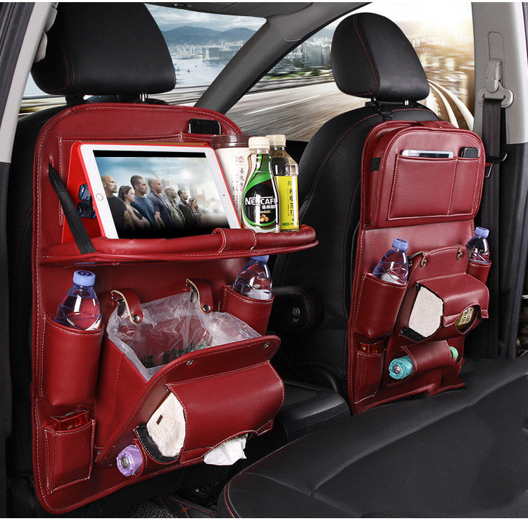 Faux Leather Seat-Back Car Organizer