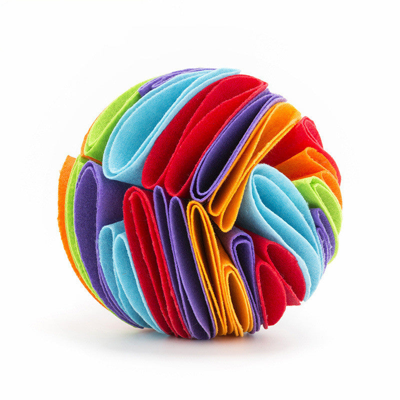 Felt Snuffle Ball Toy