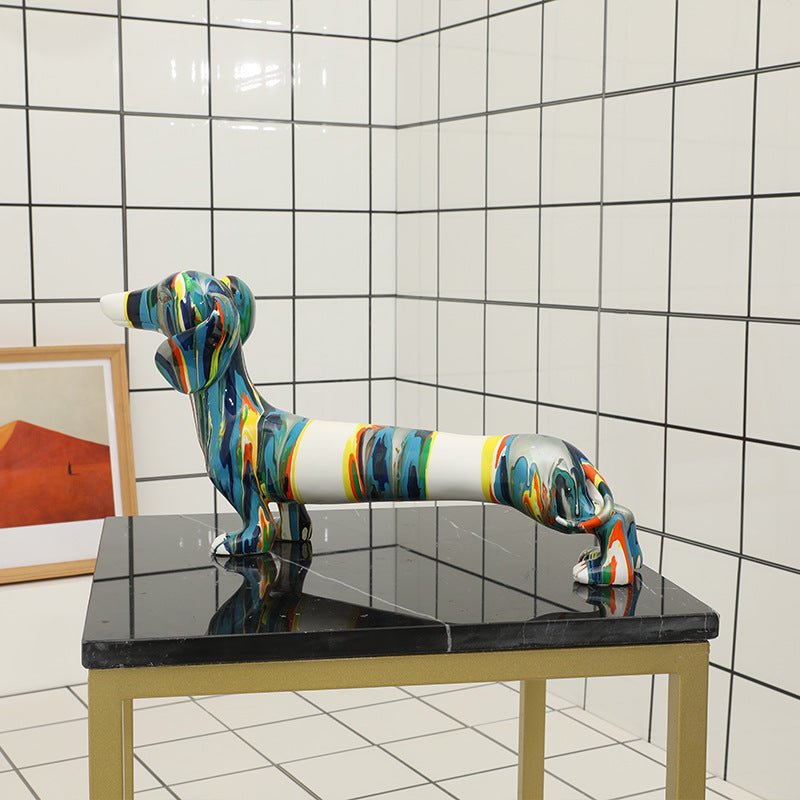 Dachshund Resin Figurine
