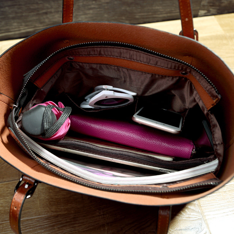 Oil-Wax Leather Tote Bag
