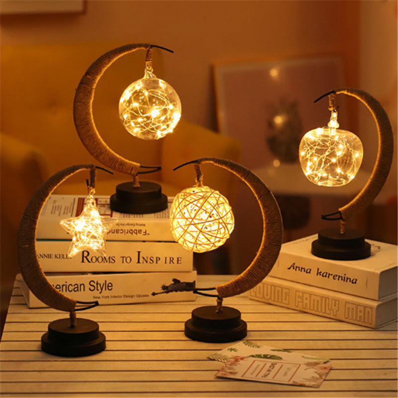 LED Star, Moon & Apple Shape Lights