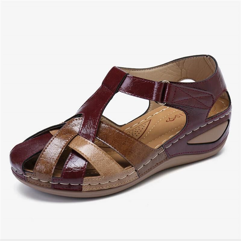 Women's Color-Block Wedge Sandals
