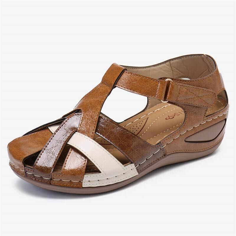 Women's Color-Block Wedge Sandals