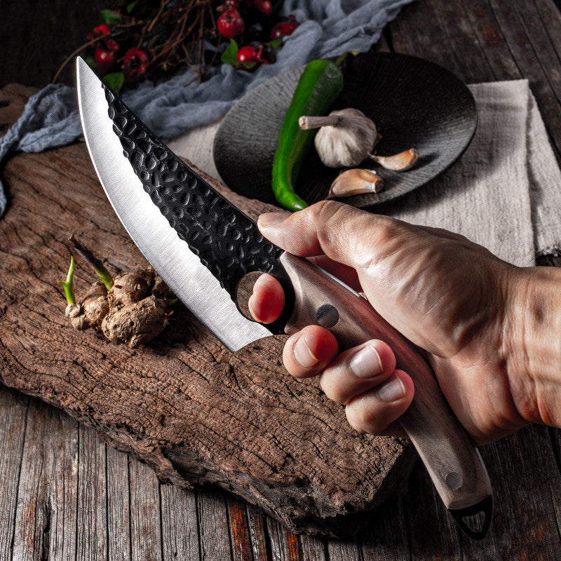 Walnut-Handle Boning Knife