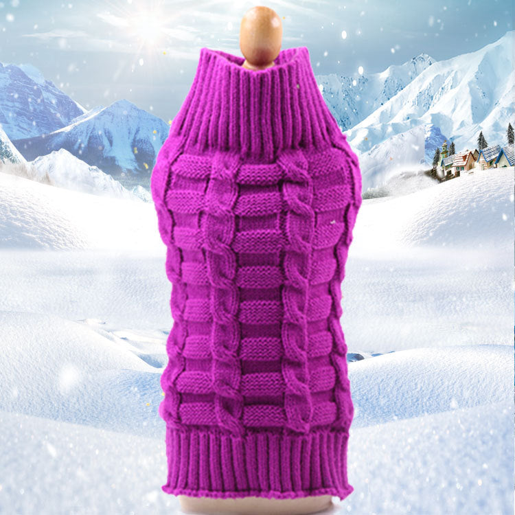 Cable Knit Pet Sweater