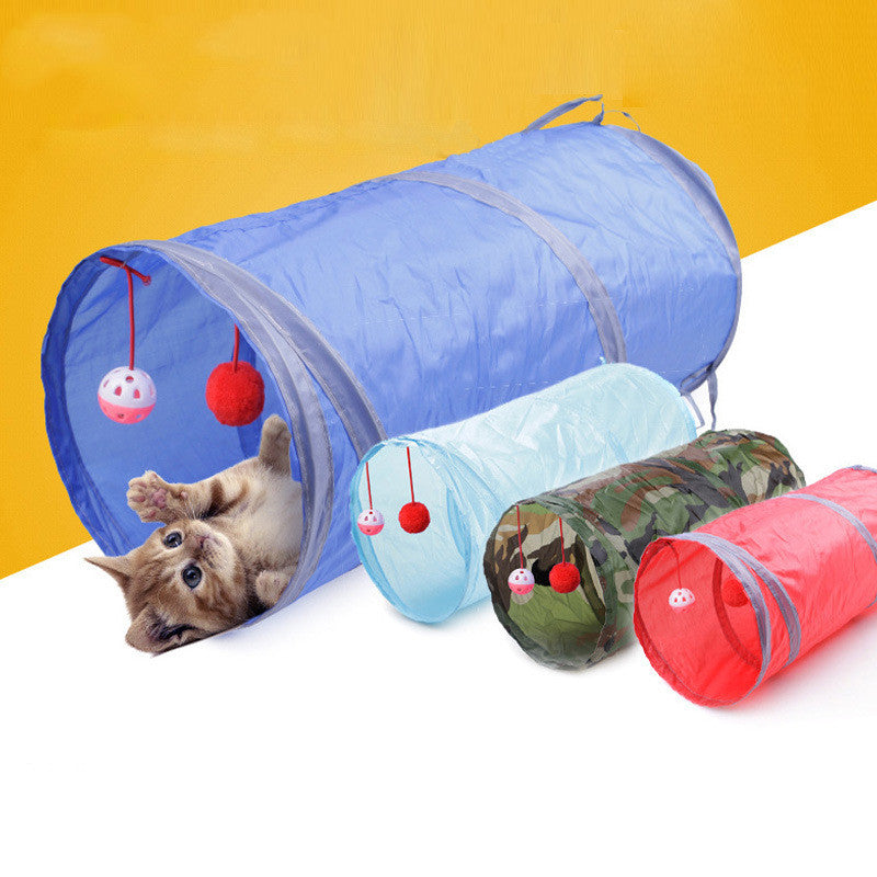 Collapsible Crinkle Cat Tunnel