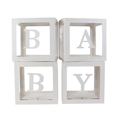 Clear Letter Balloon Boxes (4 pcs)