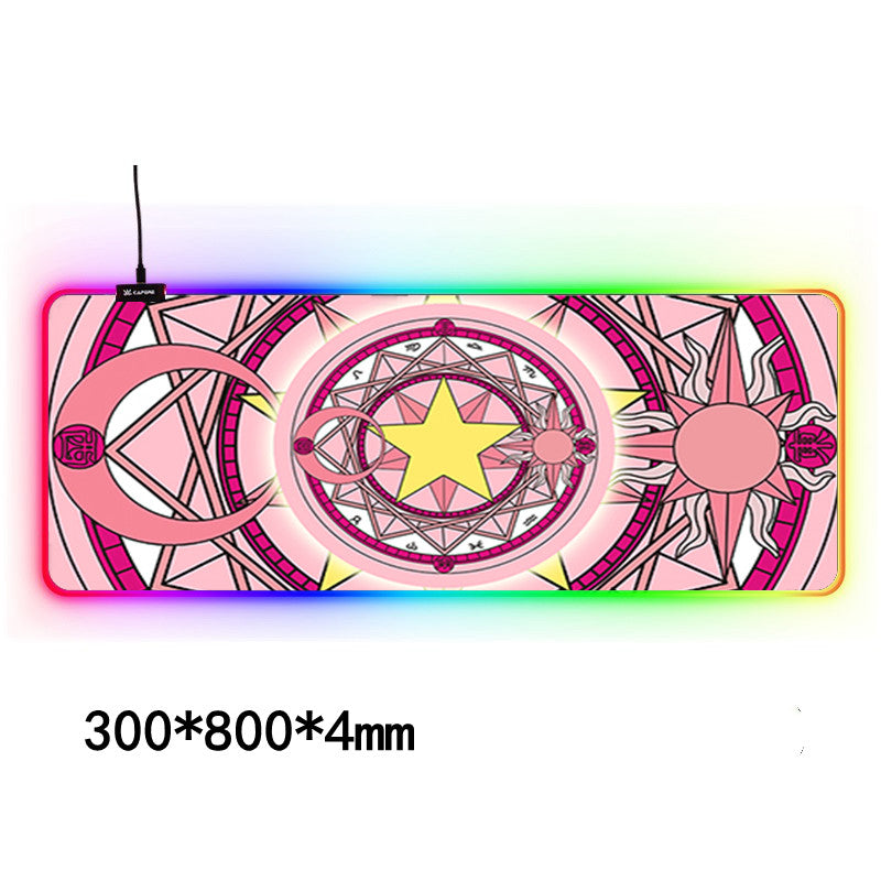 RGB Light-Up Gaming Desk Mat