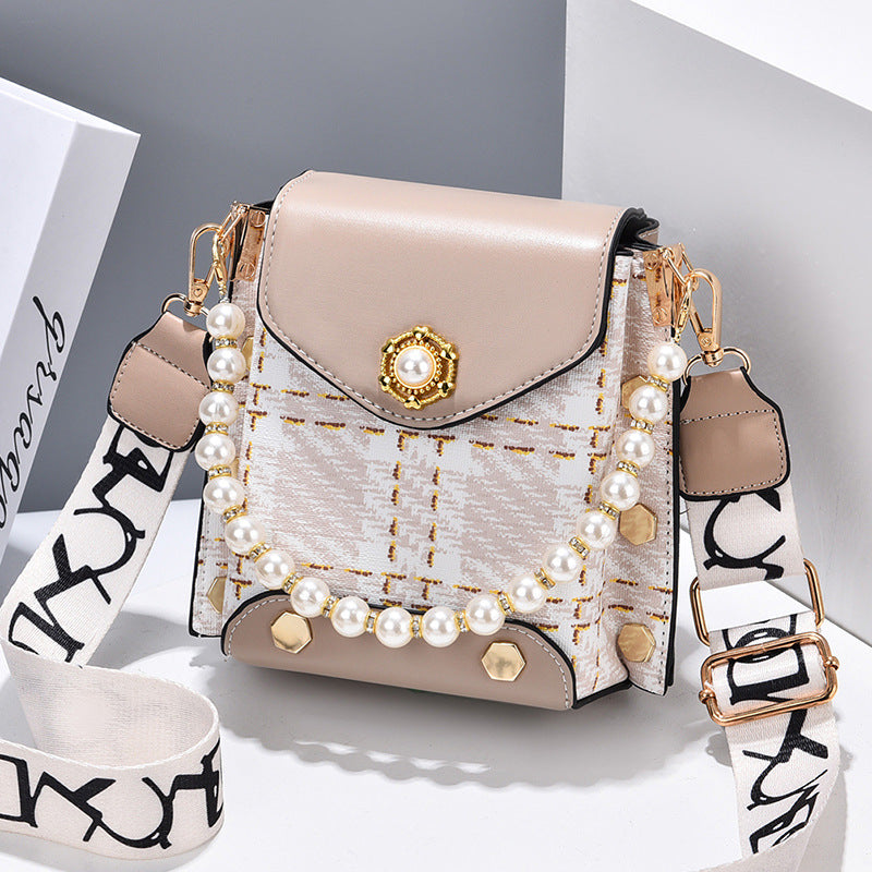 Pearl Chain Mini Crossbody Bag