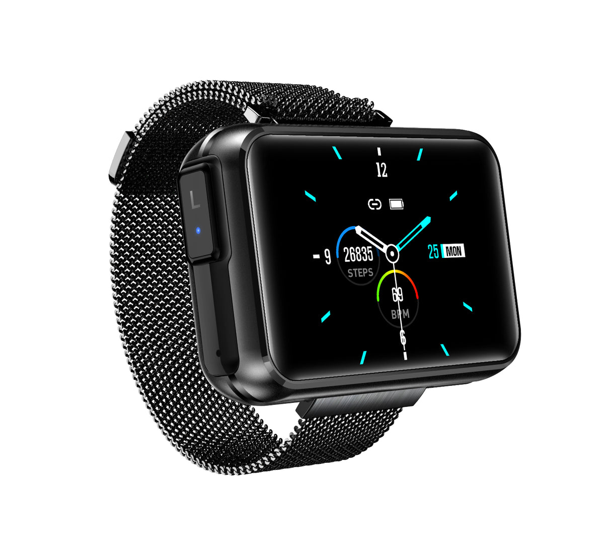 2-in-1 Smartwatch with Built-In Earbuds