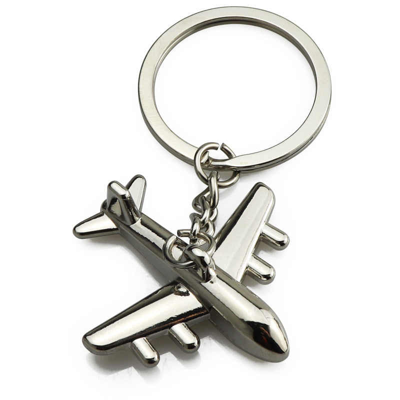 Metal Airplane Keychain