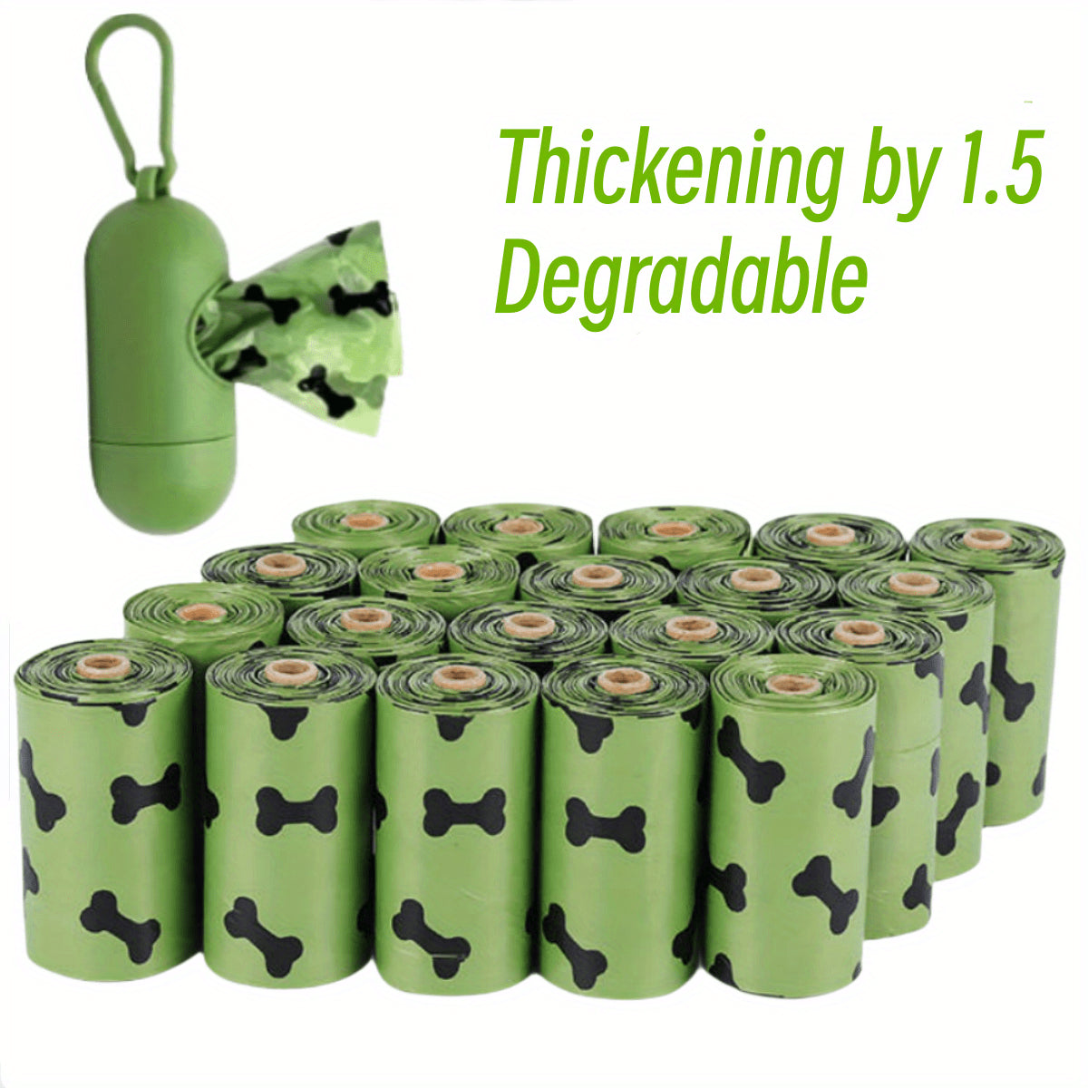 Dog Waste Bags with Dispenser