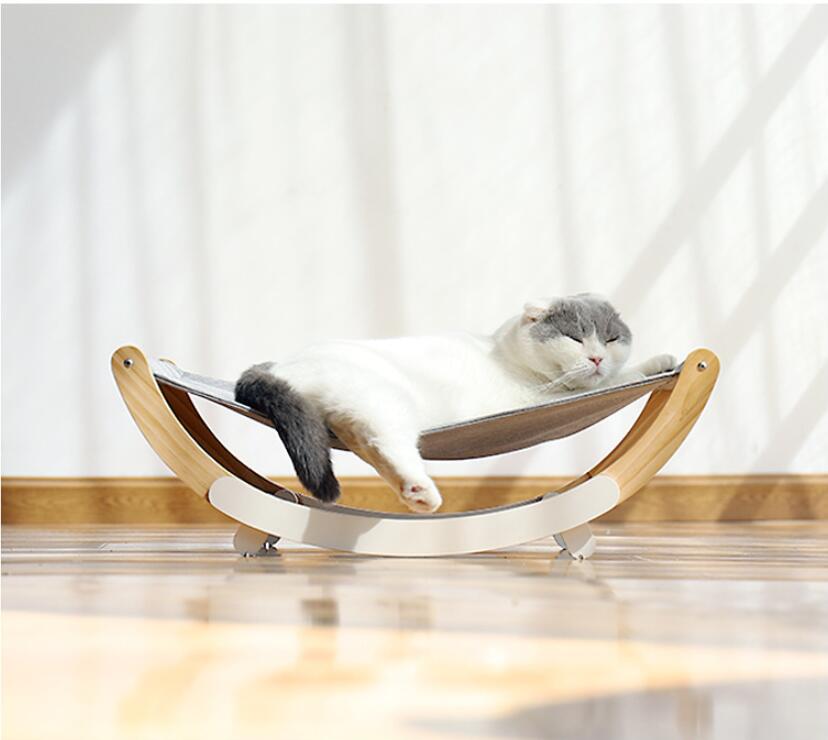 Raised Wooden Cat Bed
