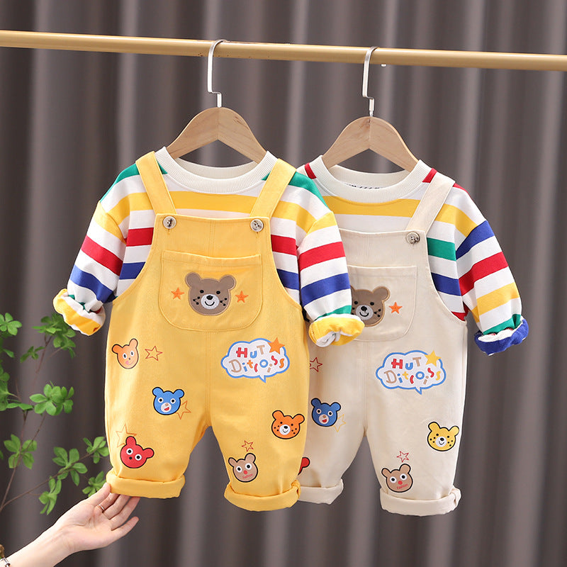 Boys' Top & Overalls Set