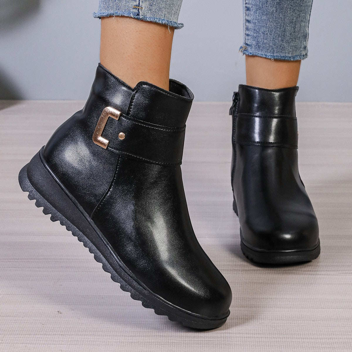 Women's Fleece-Lined Ankle Boots