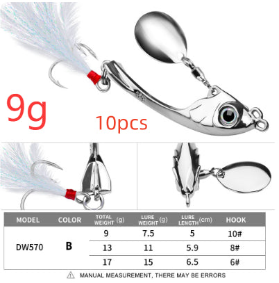 Spinning Spoon Fishing Lure