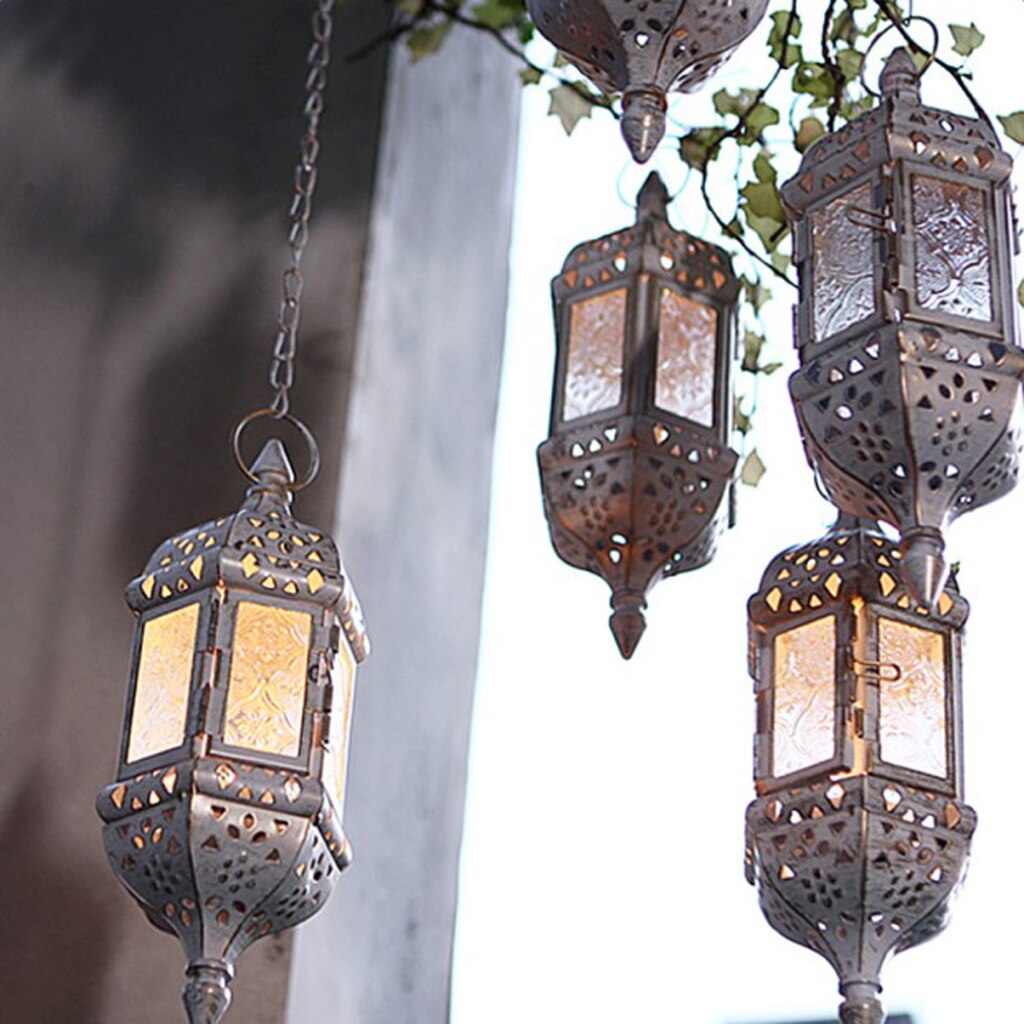 Moroccan Glass Candle Holder