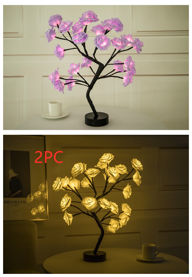 Rose Bonsai Tree Lamp