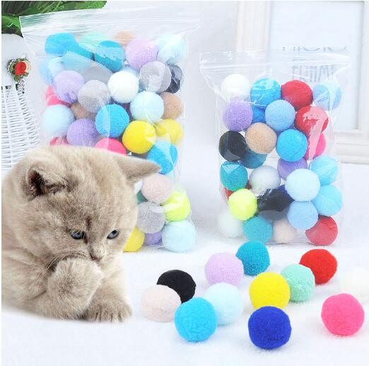 Fluffy Plush Cat Balls