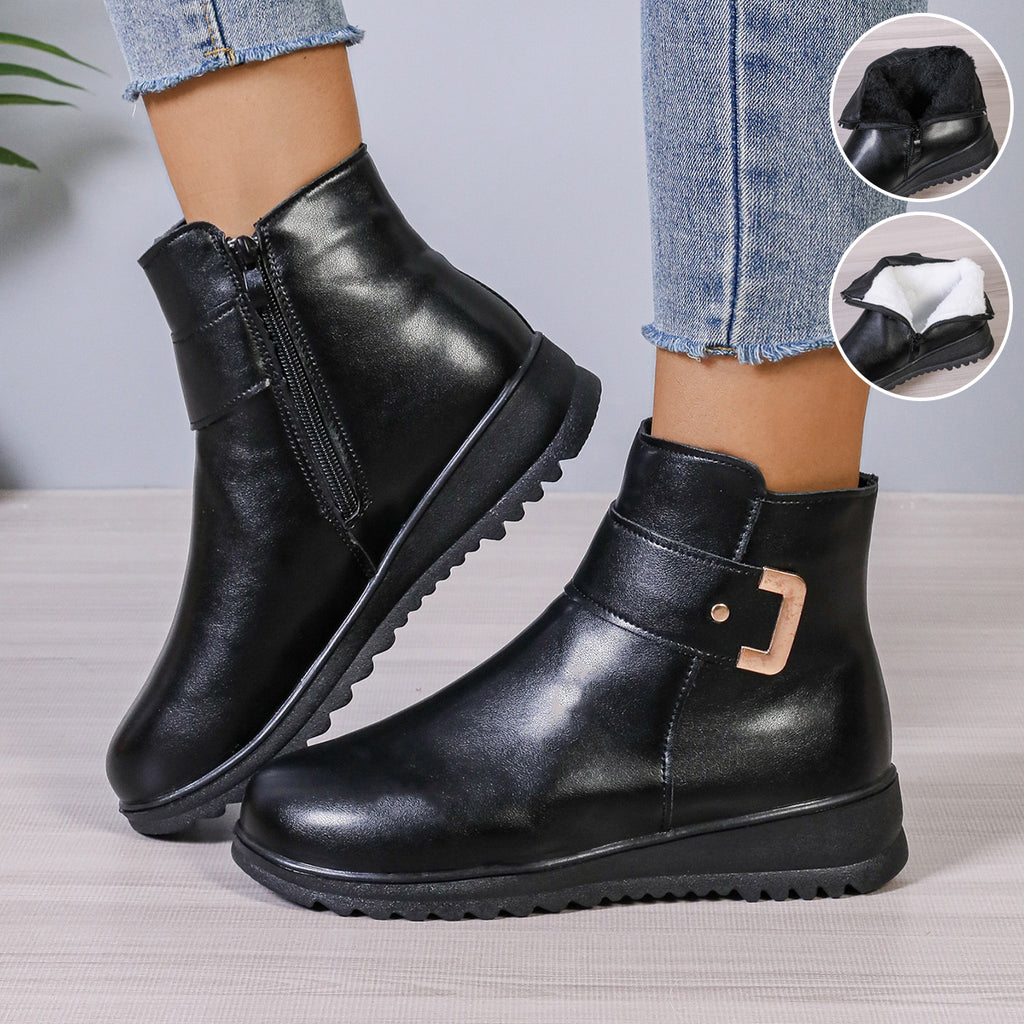 Women's Fleece-Lined Ankle Boots