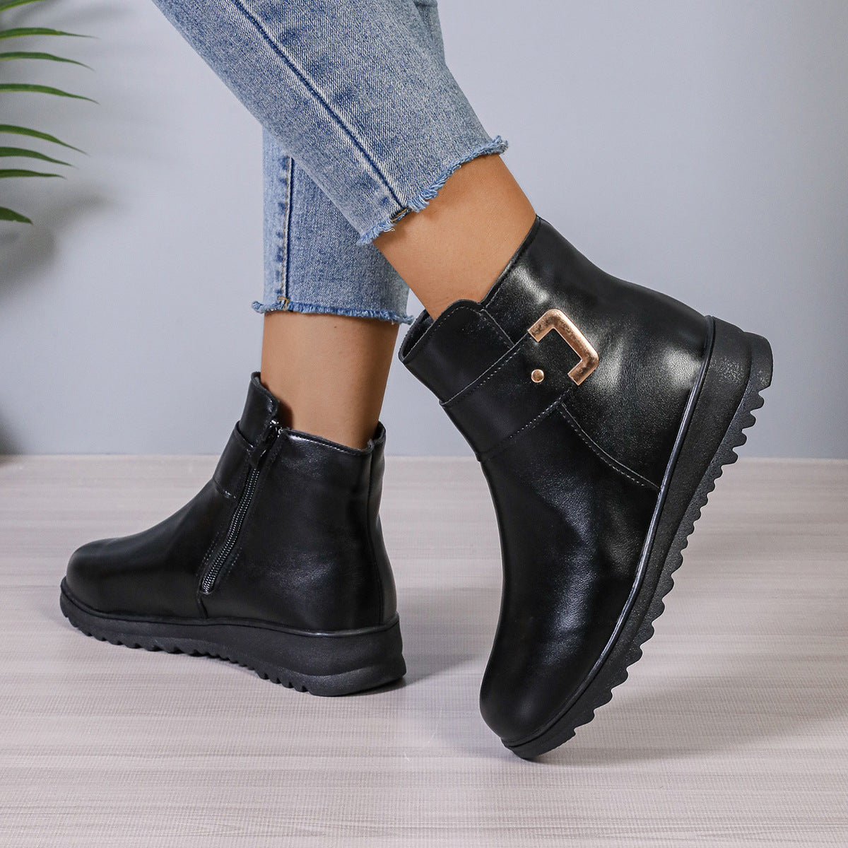 Women's Fleece-Lined Ankle Boots