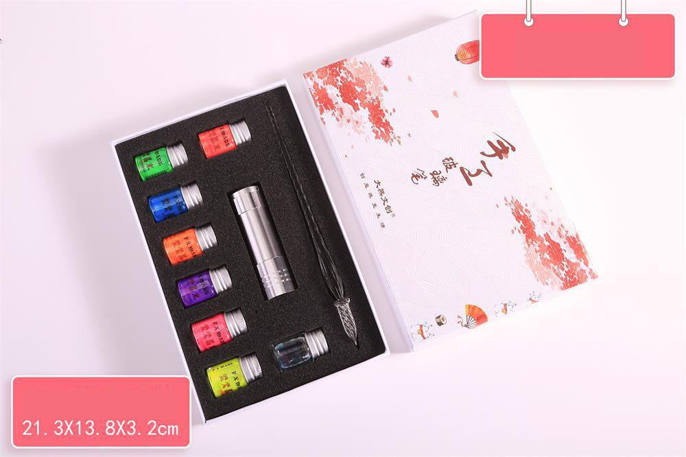 Glow-Under-UV Fountain Pen Ink Set