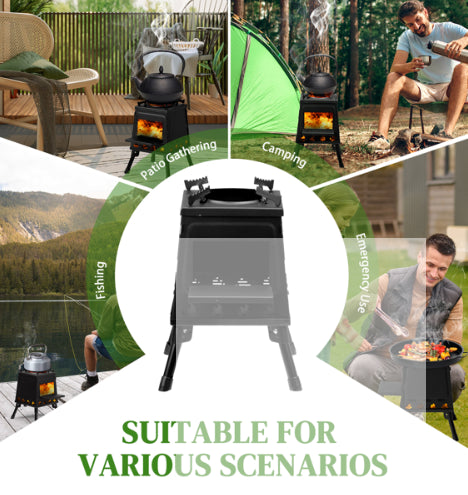Portable Wood-Burning Camping Stove