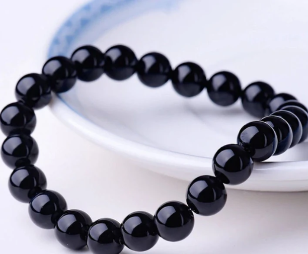 Black Onyx Bead Bracelet