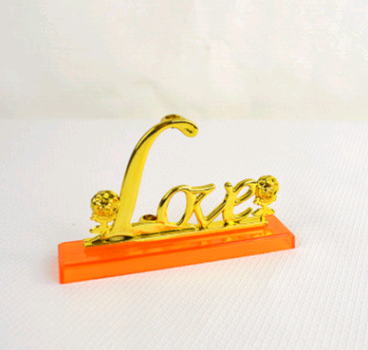 Gold-Foil Rose with Light-Up Stand