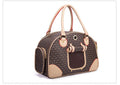 Faux Leather Pet Carrier Tote